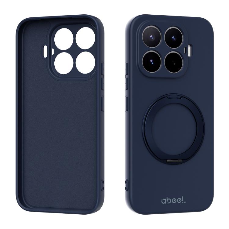 ABEEL Skin-friendly Feel Magnetic Liquid Silicone Phone Case with Holder, For Xiaomi 17 Ultra, For Xiaomi 17 Pro Max, For Xiaomi 17 Pro, For Xiaomi 17