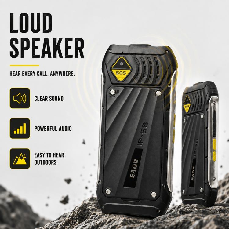 HP336 4G IP68 Rugged Phone, 3.5 inch, 4500mAh Battery, Network: 4G, BT, FM, SOS, Torch, EU Plug, US Plug, UK Plug, AU Plug