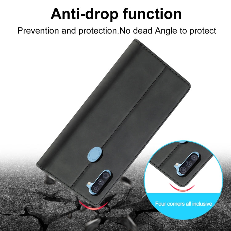 LC.IMEEK Strong Magnetism Ultra-thin Horizontal Flip Shockproof Matte TPU + PU Leather Case with Holder & Card Slots & Wallet, For Samsung Galaxy A11 / M11, For Samsung Galaxy A21s, For Samsung Galaxy A71 / M70s, For Samsung Galaxy A51 / M40s