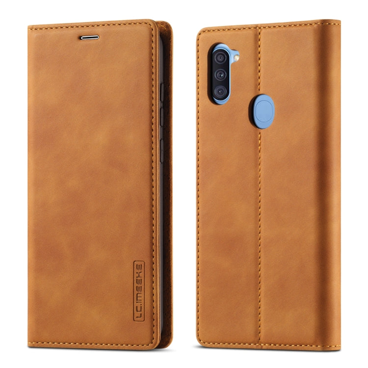 LC.IMEEK Strong Magnetism Ultra-thin Horizontal Flip Shockproof Matte TPU + PU Leather Case with Holder & Card Slots & Wallet, For Samsung Galaxy A11 / M11, For Samsung Galaxy A21s, For Samsung Galaxy A71 / M70s, For Samsung Galaxy A51 / M40s