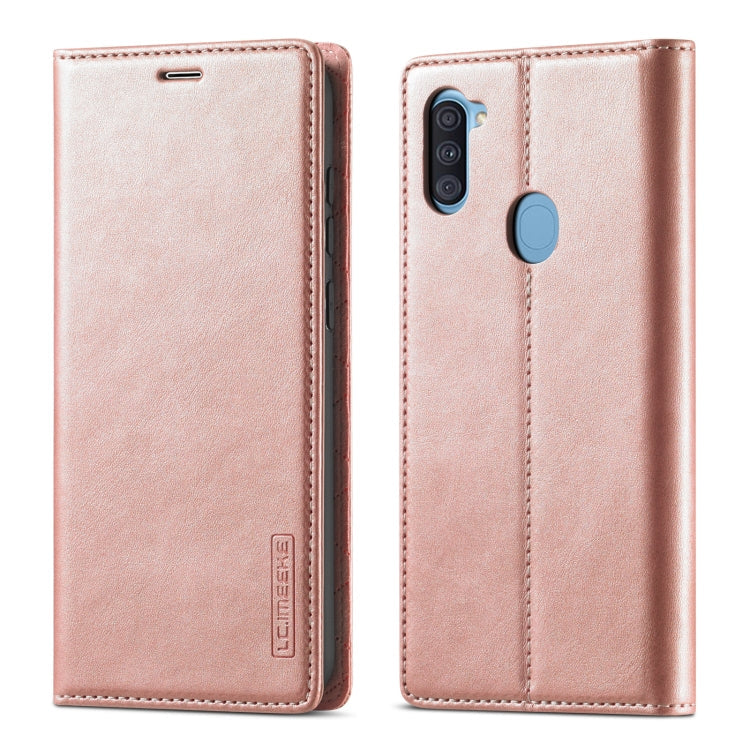 LC.IMEEK Strong Magnetism Ultra-thin Horizontal Flip Shockproof Matte TPU + PU Leather Case with Holder & Card Slots & Wallet, For Samsung Galaxy A11 / M11, For Samsung Galaxy A21s, For Samsung Galaxy A71 / M70s, For Samsung Galaxy A51 / M40s