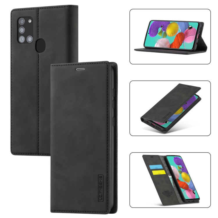 LC.IMEEK Strong Magnetism Ultra-thin Horizontal Flip Shockproof Matte TPU + PU Leather Case with Holder & Card Slots & Wallet, For Samsung Galaxy A11 / M11, For Samsung Galaxy A21s, For Samsung Galaxy A71 / M70s, For Samsung Galaxy A51 / M40s