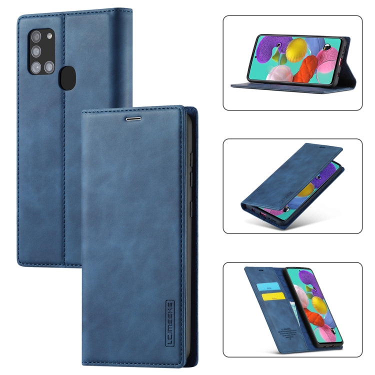 LC.IMEEK Strong Magnetism Ultra-thin Horizontal Flip Shockproof Matte TPU + PU Leather Case with Holder & Card Slots & Wallet, For Samsung Galaxy A11 / M11, For Samsung Galaxy A21s, For Samsung Galaxy A71 / M70s, For Samsung Galaxy A51 / M40s