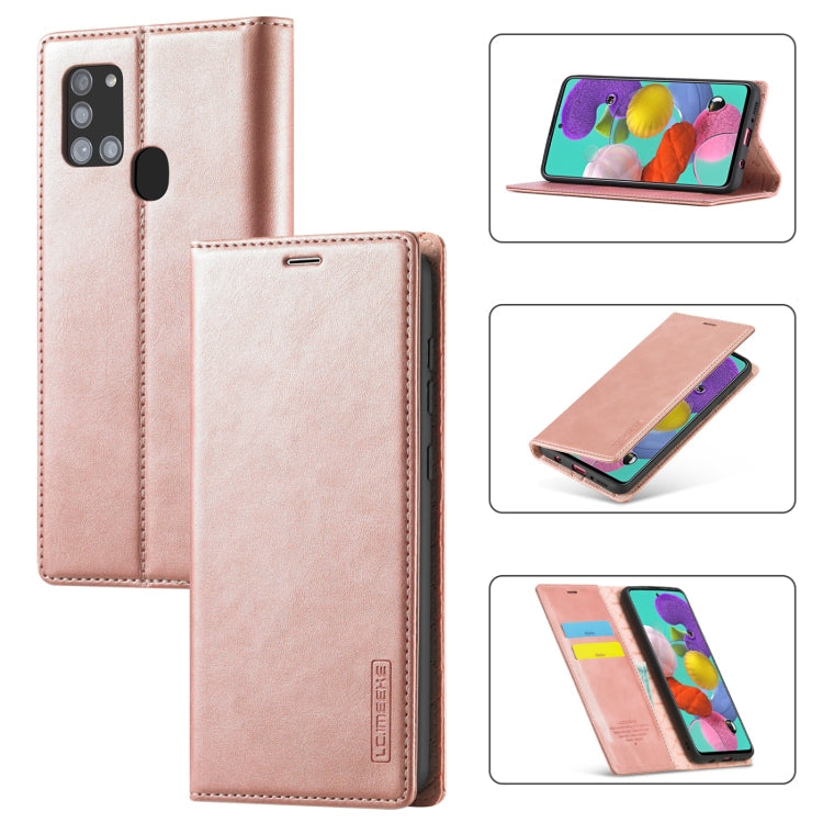 LC.IMEEK Strong Magnetism Ultra-thin Horizontal Flip Shockproof Matte TPU + PU Leather Case with Holder & Card Slots & Wallet, For Samsung Galaxy A11 / M11, For Samsung Galaxy A21s, For Samsung Galaxy A71 / M70s, For Samsung Galaxy A51 / M40s