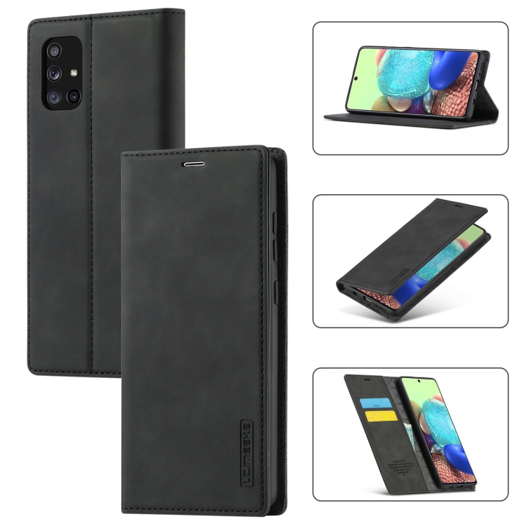 LC.IMEEK Strong Magnetism Ultra-thin Horizontal Flip Shockproof Matte TPU + PU Leather Case with Holder & Card Slots & Wallet, For Samsung Galaxy A11 / M11, For Samsung Galaxy A21s, For Samsung Galaxy A71 / M70s, For Samsung Galaxy A51 / M40s