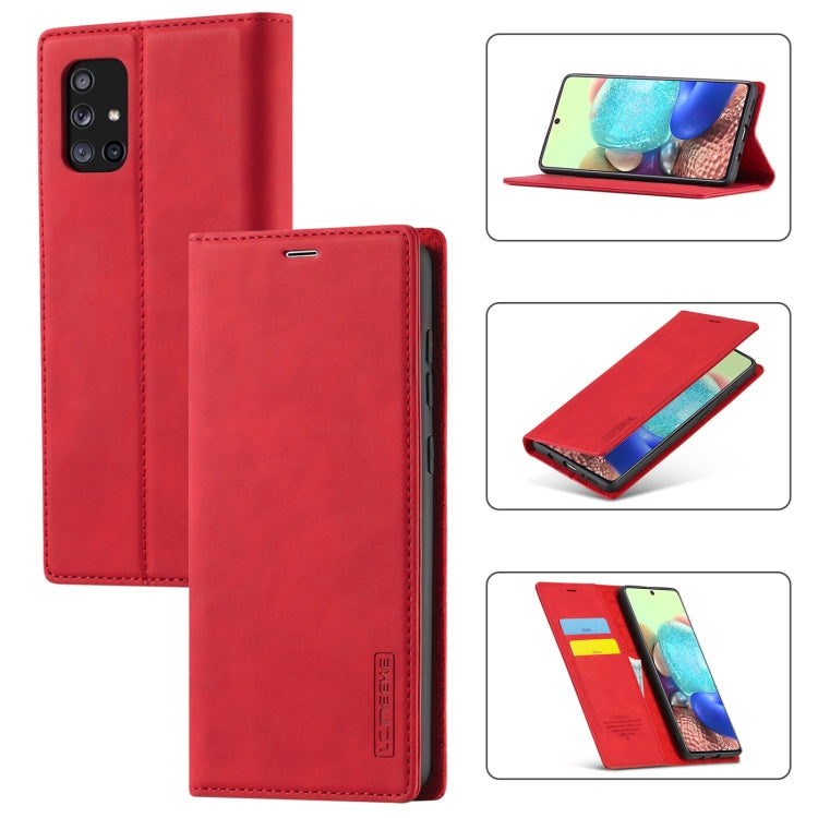 LC.IMEEK Strong Magnetism Ultra-thin Horizontal Flip Shockproof Matte TPU + PU Leather Case with Holder & Card Slots & Wallet, For Samsung Galaxy A11 / M11, For Samsung Galaxy A21s, For Samsung Galaxy A71 / M70s, For Samsung Galaxy A51 / M40s