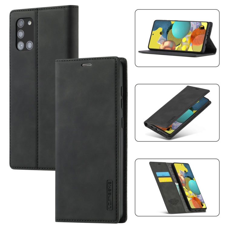LC.IMEEK Strong Magnetism Ultra-thin Horizontal Flip Shockproof Matte TPU + PU Leather Case with Holder & Card Slots & Wallet, For Samsung Galaxy A11 / M11, For Samsung Galaxy A21s, For Samsung Galaxy A71 / M70s, For Samsung Galaxy A51 / M40s