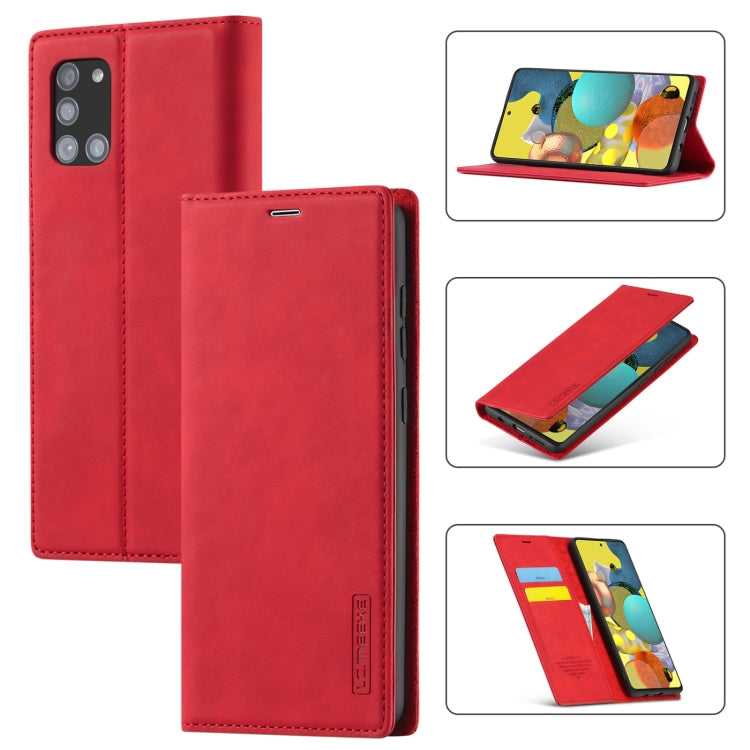 LC.IMEEK Strong Magnetism Ultra-thin Horizontal Flip Shockproof Matte TPU + PU Leather Case with Holder & Card Slots & Wallet, For Samsung Galaxy A11 / M11, For Samsung Galaxy A21s, For Samsung Galaxy A71 / M70s, For Samsung Galaxy A51 / M40s