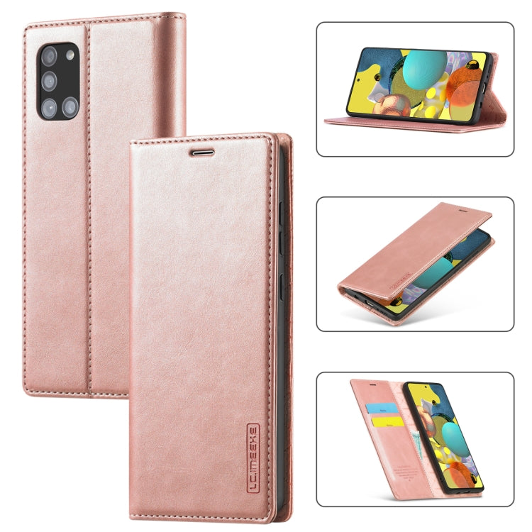 LC.IMEEK Strong Magnetism Ultra-thin Horizontal Flip Shockproof Matte TPU + PU Leather Case with Holder & Card Slots & Wallet, For Samsung Galaxy A11 / M11, For Samsung Galaxy A21s, For Samsung Galaxy A71 / M70s, For Samsung Galaxy A51 / M40s
