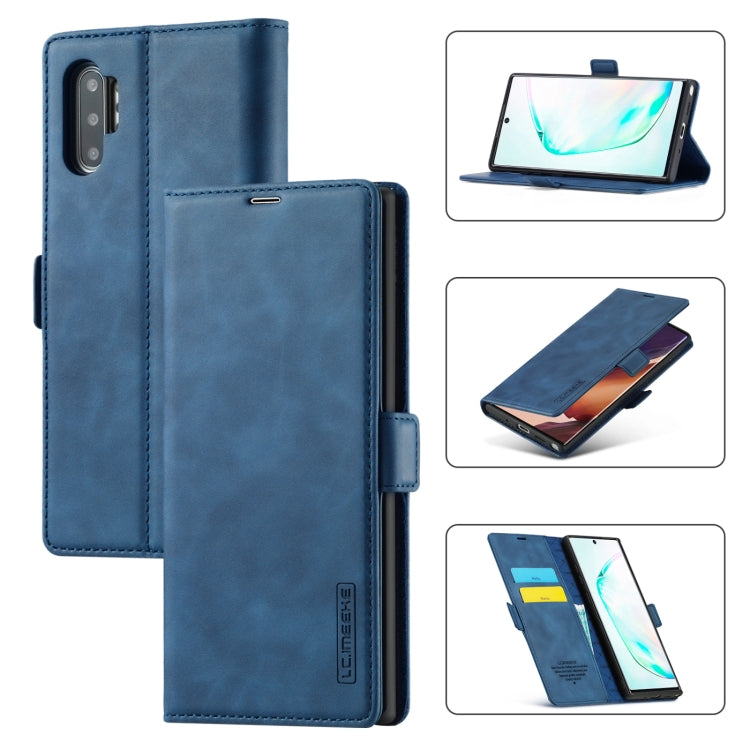 LC.IMEEK Strong Magnetism Ultra-thin Horizontal Flip Shockproof Matte TPU + PU Leather Case with Holder & Card Slots & Wallet, For Samsung Galaxy Note10, For Samsung Galaxy Note10+, For Samsung Galaxy Note20 Ultra, For Samsung Galaxy Note20