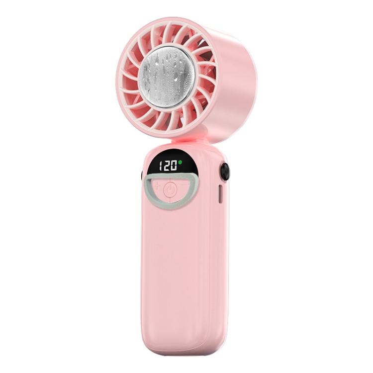 S-11 Apply Ice Neckband Handheld Foldable Fan with LED Display