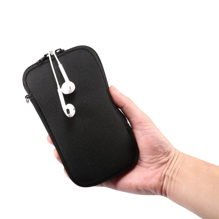 Universal Elasticity Zipper Protective Case Storage Bag with Lanyard For iPhone 12 mini / 4.7-5.4 inch Smart Phones, For iPhone 12 mini