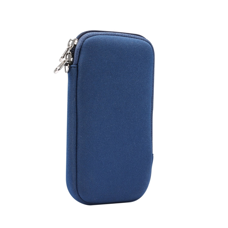 Universal Elasticity Zipper Protective Case Storage Bag with Lanyard For iPhone 12 mini / 4.7-5.4 inch Smart Phones, For iPhone 12 mini