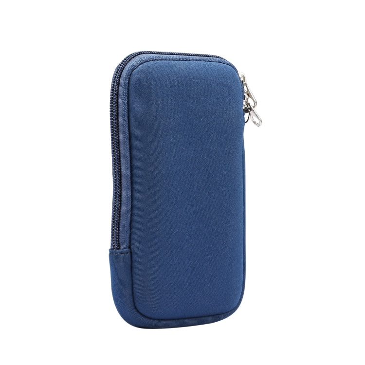 Universal Elasticity Zipper Protective Case Storage Bag with Lanyard For iPhone 12 mini / 4.7-5.4 inch Smart Phones, For iPhone 12 mini