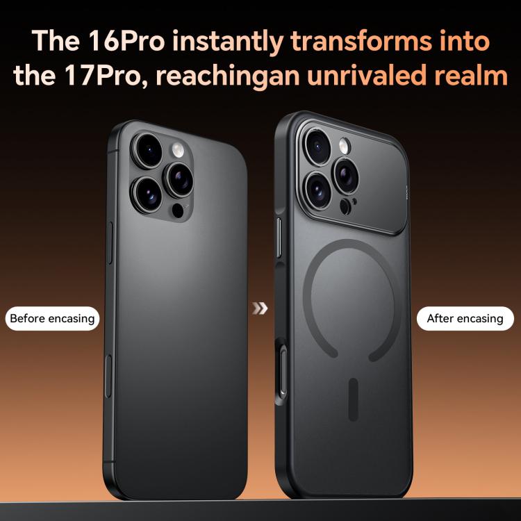 SULADA Transforms Into 17 Pro Semi-Transparent Matte Magnetic Phone Case, For iPhone 16 Pro Max, For iPhone 16 Pro