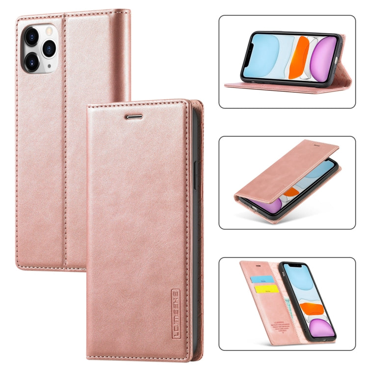 LC.IMEEKE Strong Magnetism Ultra-thin Horizontal Flip Shockproof Matte TPU + PU Leather Case with Holder & Card Slots & Wallet, For iPhone 8 Plus / 7 Plus, For iPhone 11, For iPhone 11 Pro, For iPhone 11 Pro Max