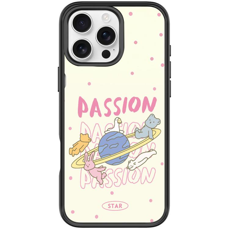 White Planet Pattern Magnetic Phone Case, For iPhone 16 Pro Max, For iPhone 16 Pro, For iPhone 16 Plus, For iPhone 16