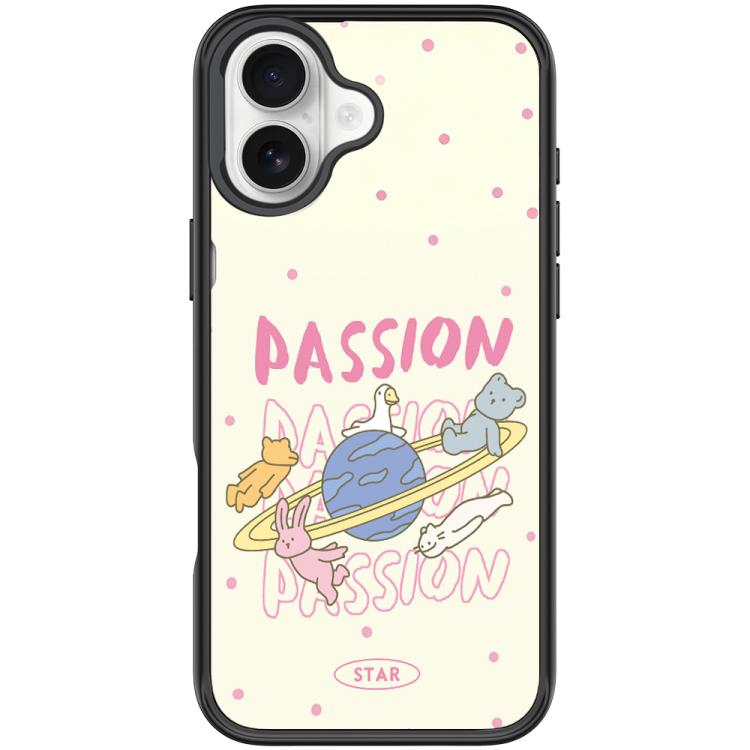 White Planet Pattern Magnetic Phone Case, For iPhone 16 Pro Max, For iPhone 16 Pro, For iPhone 16 Plus, For iPhone 16
