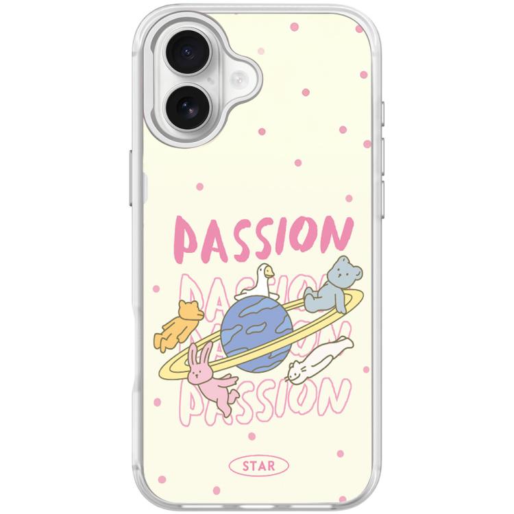 White Planet Pattern Magnetic Phone Case, For iPhone 16 Pro Max, For iPhone 16 Pro, For iPhone 16 Plus, For iPhone 16