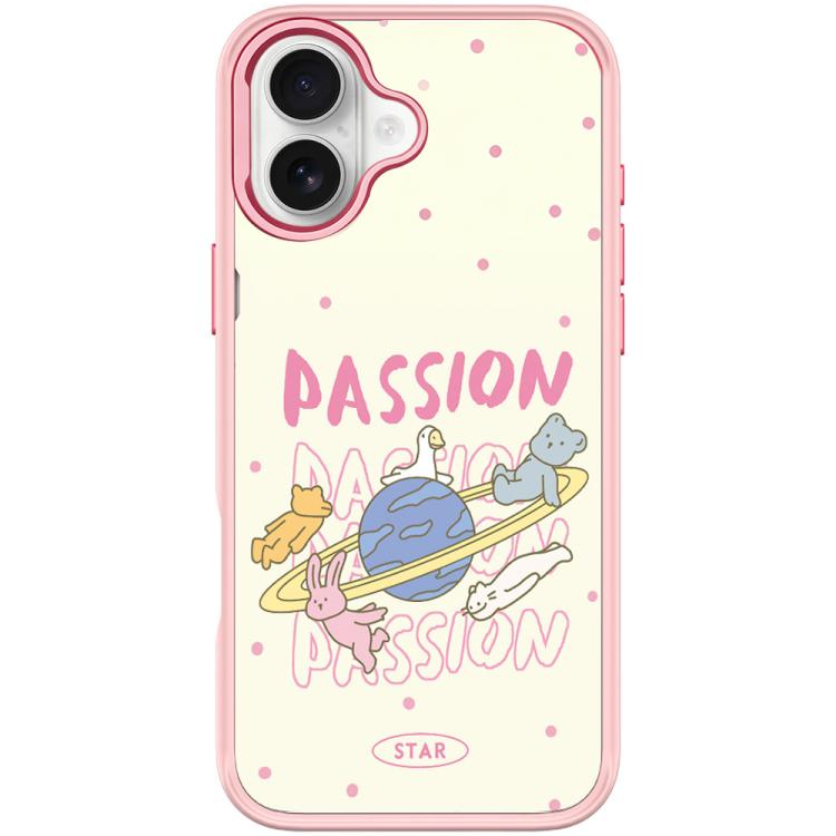 White Planet Pattern Magnetic Phone Case, For iPhone 16 Pro Max, For iPhone 16 Pro, For iPhone 16 Plus, For iPhone 16