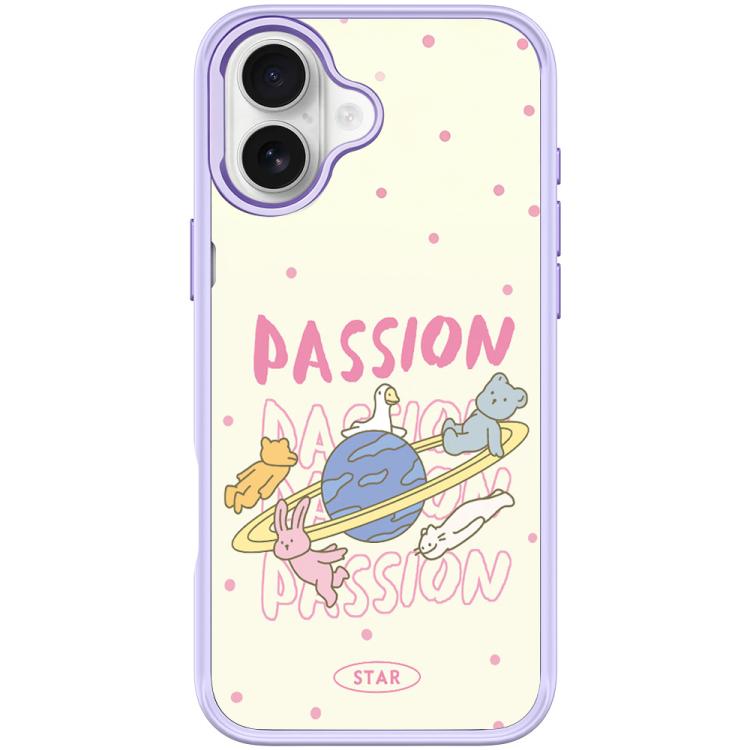 White Planet Pattern Magnetic Phone Case, For iPhone 16 Pro Max, For iPhone 16 Pro, For iPhone 16 Plus, For iPhone 16