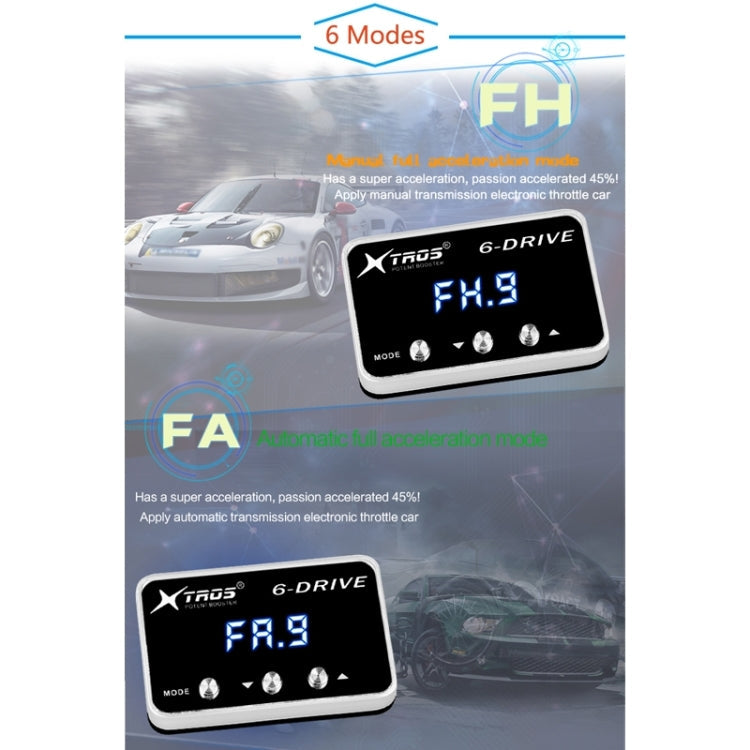 TROS TS-6Drive Potent Booster Electronic Throttle Controller, For Peugeot 206 2009+, For Peugeot 207 2009+, For Peugeot 208 2012+, For Peugeot 2008 2013+, For Peugeot 3008 2010+, For Peugeot 308 2009-2013, For Peugeot 407 2008+, For Peugeot Boxer 2011+...