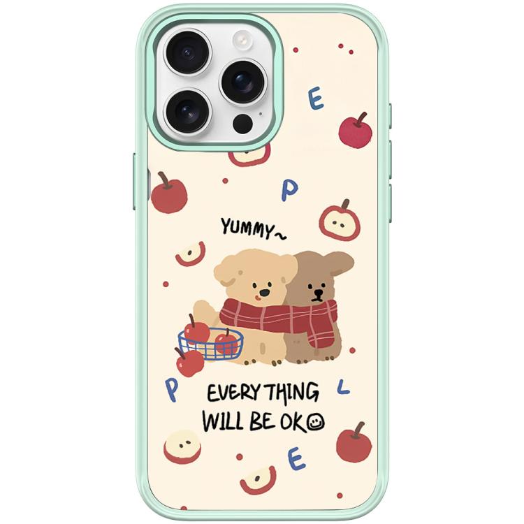 Apple Dog Pattern Magnetic Phone Case, For iPhone 15 Pro Max, For iPhone 15 Pro