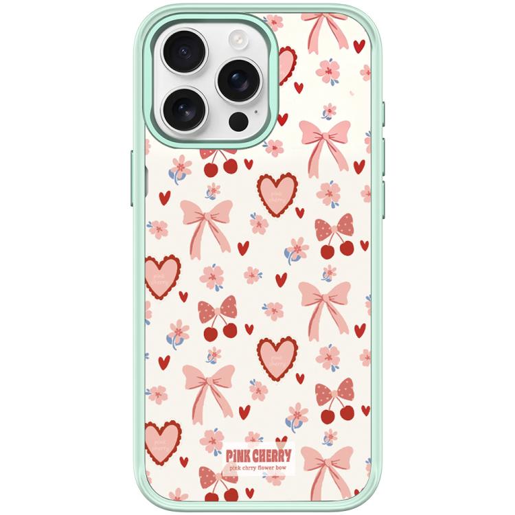 Pink Lover Pattern Magnetic Phone Case, For iPhone 15 Pro Max, For iPhone 15 Pro