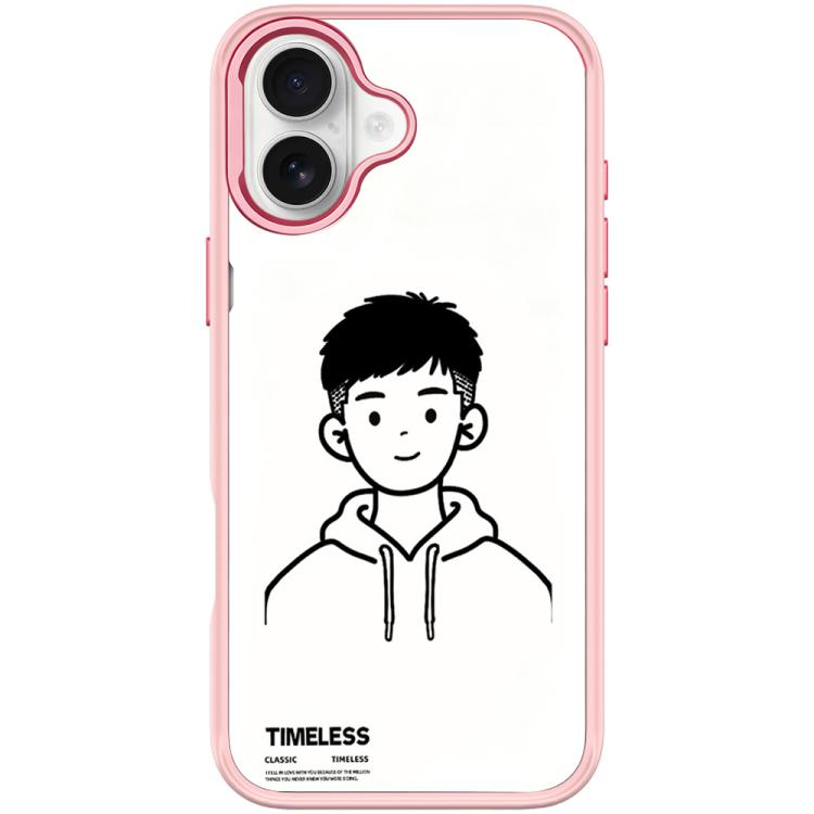 Sketch Hooded Boy Pattern Magnetic Phone Case, For iPhone 17 Pro Max, For iPhone 17 Pro, For iPhone 17, For iPhone Air