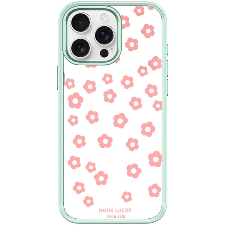 Laser Flower Pattern Magnetic Phone Case, For iPhone 15 Pro Max, For iPhone 15 Pro