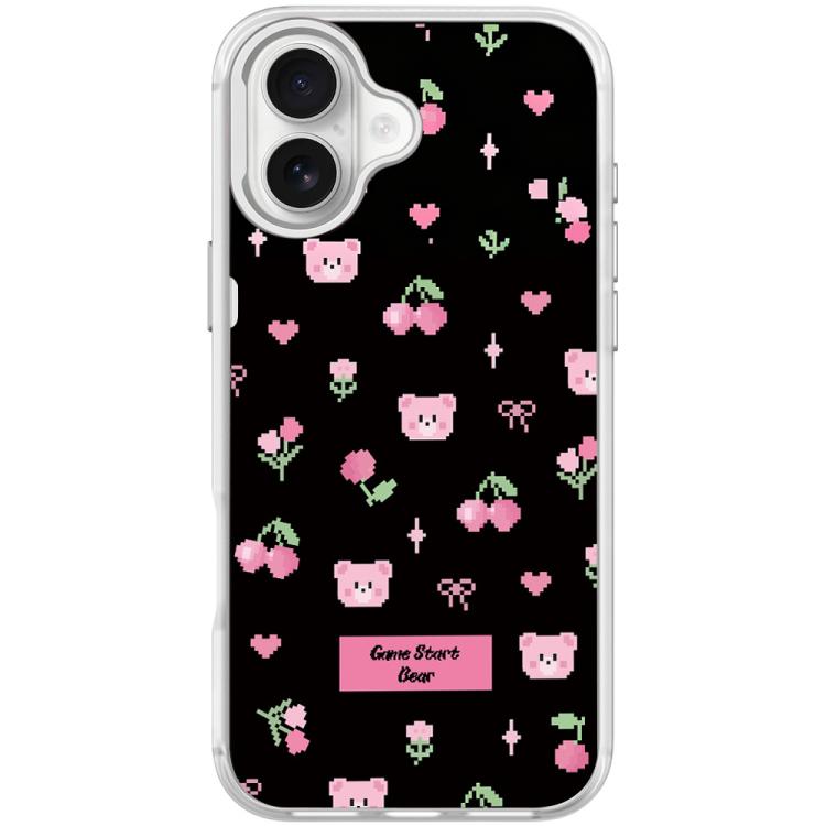 Cherry Pattern Magnetic Phone Case, For iPhone 16 Pro Max, For iPhone 16 Pro, For iPhone 16 Plus, For iPhone 16