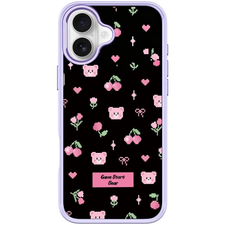 Cherry Pattern Magnetic Phone Case, For iPhone 16 Pro Max, For iPhone 16 Pro, For iPhone 16 Plus, For iPhone 16