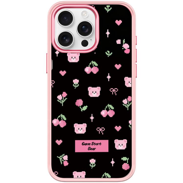 Cherry Pattern Magnetic Phone Case, For iPhone 15 Pro Max, For iPhone 15 Pro