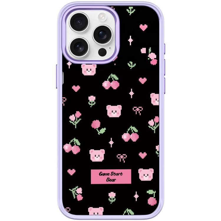Cherry Pattern Magnetic Phone Case, For iPhone 15 Pro Max, For iPhone 15 Pro