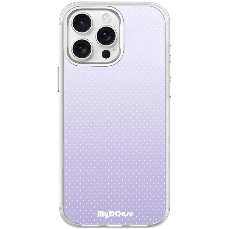 Light Purple Dots Pattern Magnetic Phone Case, For iPhone 15 Pro Max, For iPhone 15 Pro