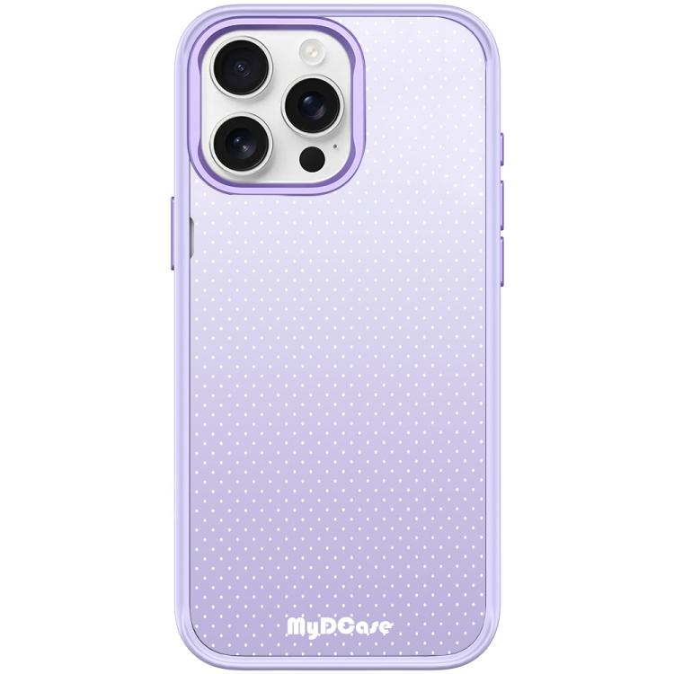 Light Purple Dots Pattern Magnetic Phone Case, For iPhone 15 Pro Max, For iPhone 15 Pro