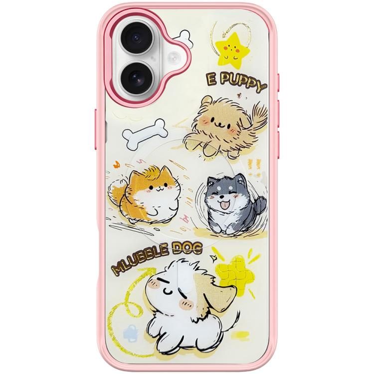 Adorable Whirlwind Dog Pattern Magnetic Phone Case, For iPhone 17 Pro Max, For iPhone 17 Pro, For iPhone 17, For iPhone Air