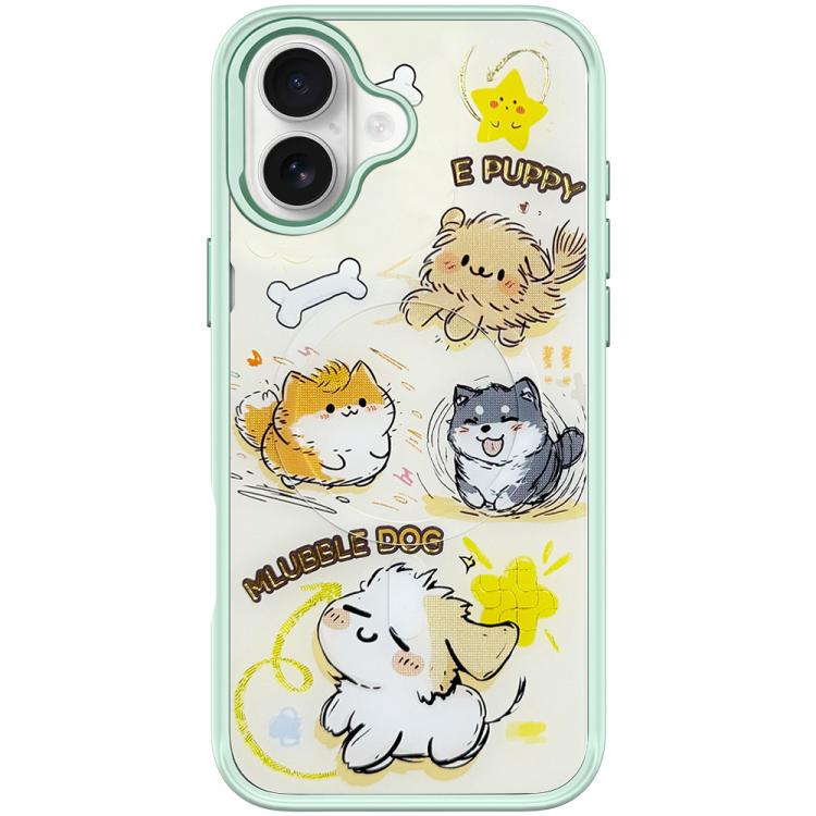 Adorable Whirlwind Dog Pattern Magnetic Phone Case, For iPhone 17 Pro Max, For iPhone 17 Pro, For iPhone 17, For iPhone Air