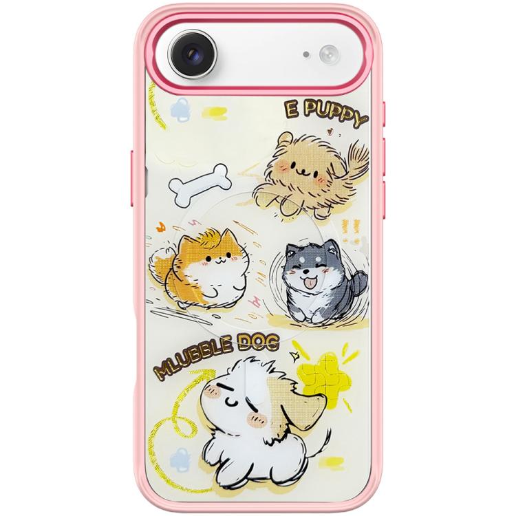 Adorable Whirlwind Dog Pattern Magnetic Phone Case, For iPhone 17 Pro Max, For iPhone 17 Pro, For iPhone 17, For iPhone Air