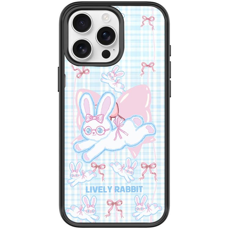 Bow Rabbit Pattern Magnetic Phone Case, For iPhone 16 Pro Max, For iPhone 16 Pro, For iPhone 15 Pro Max, For iPhone 15 Pro