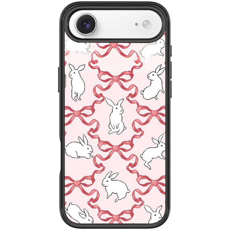 Butterfly Knot White Rabbit Pattern Magnetic Phone Case, For iPhone 17 Pro Max, For iPhone 17 Pro, For iPhone 17, For iPhone Air