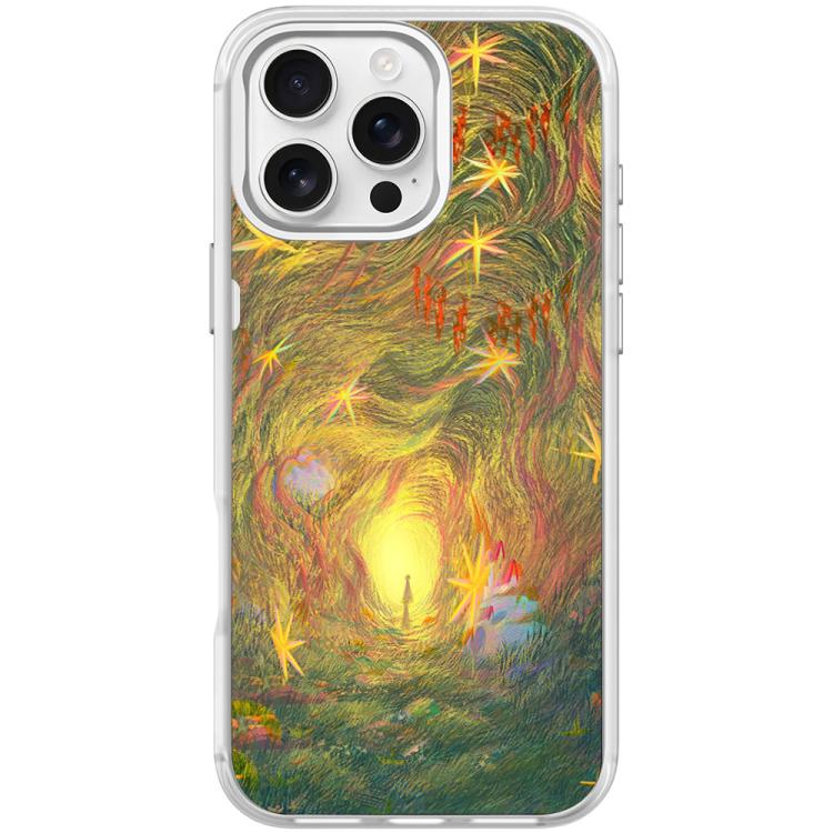 Dream Entrance Pattern Magnetic Phone Case, For iPhone 16 Pro Max, For iPhone 16 Pro, For iPhone 15 Pro Max, For iPhone 15 Pro