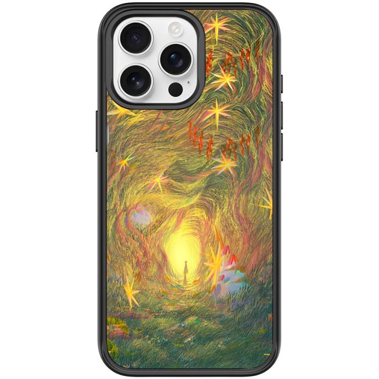 Dream Entrance Pattern Magnetic Phone Case, For iPhone 16 Pro Max, For iPhone 16 Pro, For iPhone 15 Pro Max, For iPhone 15 Pro