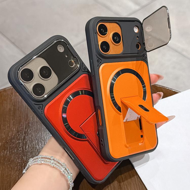 Shockproof Lens Cover Magnetic Phone Case with Hidden Holder, For iPhone 11