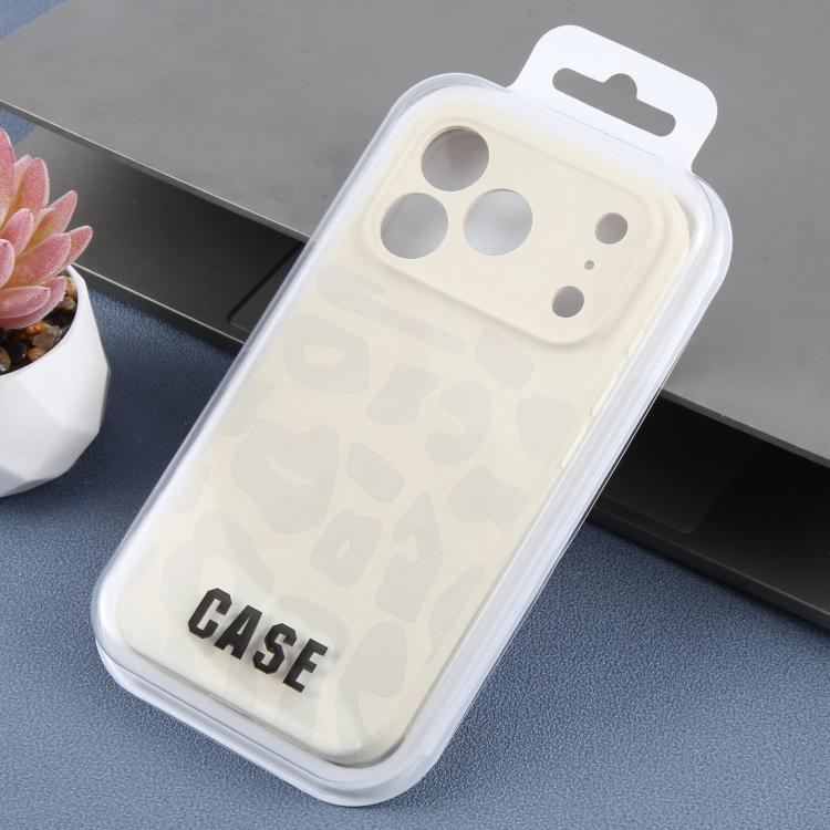 Precision Hole Leopard Print Liquid Silicone Phone Case, For iPhone 17 Pro Max, For iPhone 17 Pro