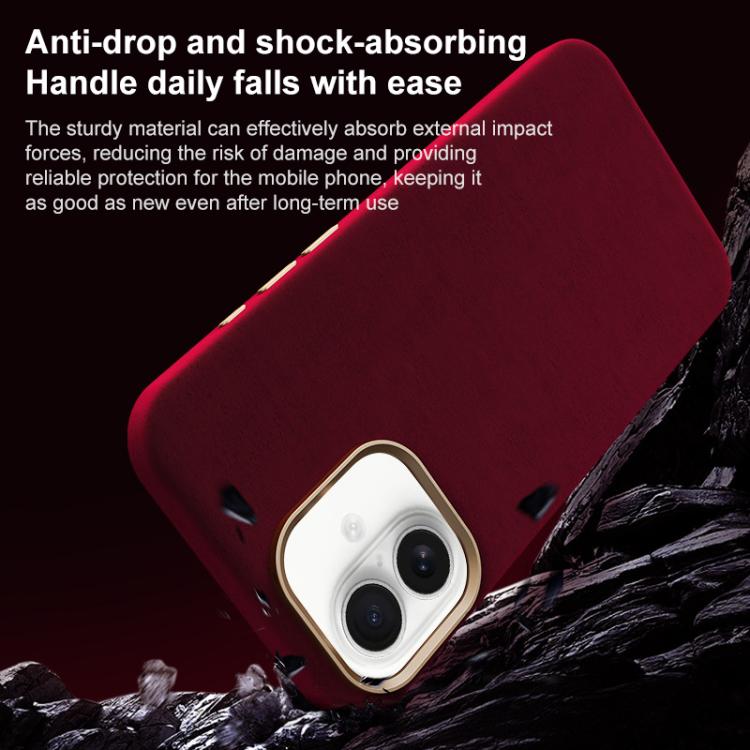 Ottilan Series Full Coverage Magnetic Microfiber Leather PC Phone Case, For iPhone 16, For iPhone 15 Pro Max, For iPhone 15 Pro