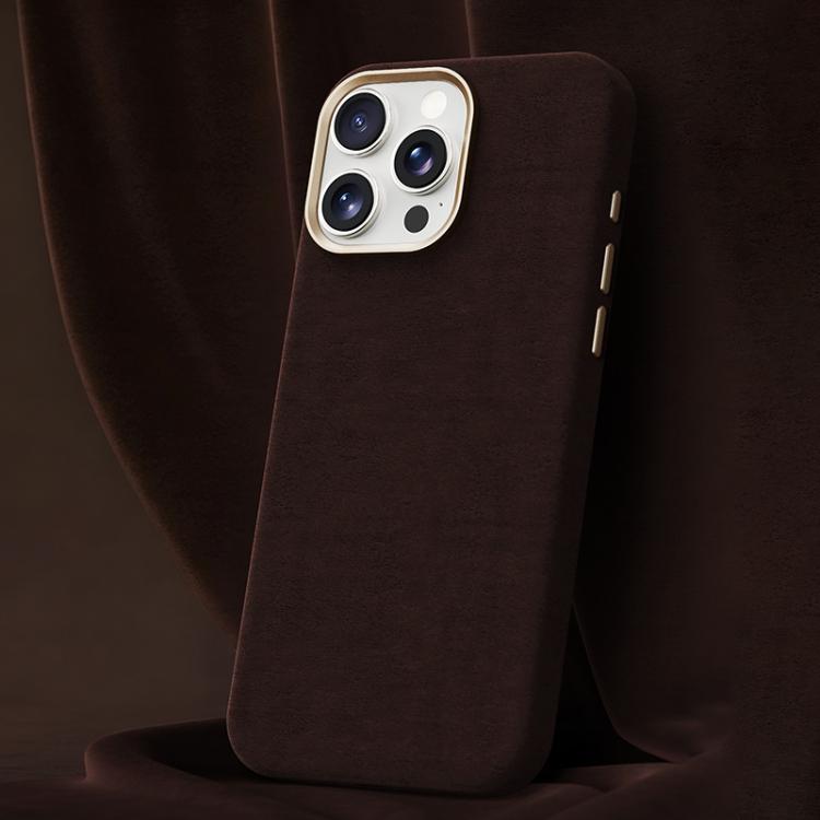 Ottilan Series Full Coverage Magnetic Microfiber Leather PC Phone Case, For iPhone 16, For iPhone 15 Pro Max, For iPhone 15 Pro