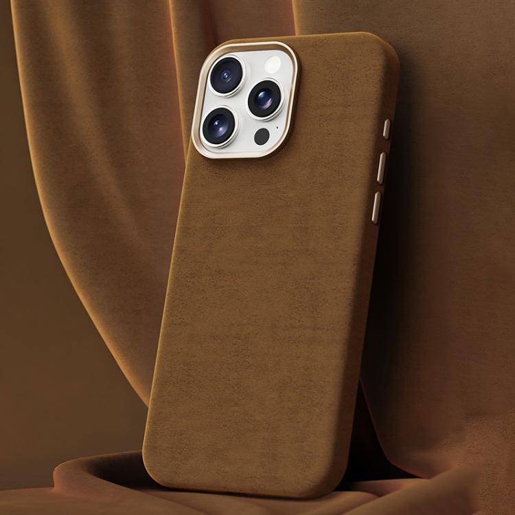 Ottilan Series Full Coverage Magnetic Microfiber Leather PC Phone Case, For iPhone 16, For iPhone 15 Pro Max, For iPhone 15 Pro