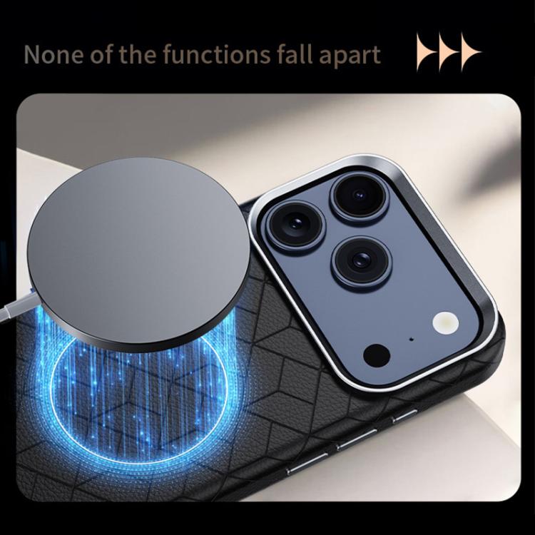 Rubik Cube Series Embossed Grid Pattern Magnetic Phone Case, For iPhone 17 Pro Max, For iPhone 17 Pro, For iPhone 17, For iPhone 16 Pro Max