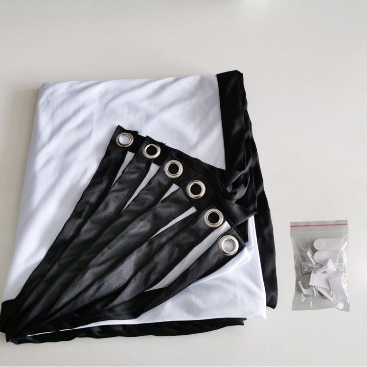 Simple Folding Thin Polyester Projector Film Curtain, 60 inch (16:9) Projection Area: 132x75cm, 60 inch (4:3) Projection Area: 120x90cm, 72 inch (16:9) Projection Area: 159x90cm, 72 inch (4:3) Projection Area: 146x110cm...